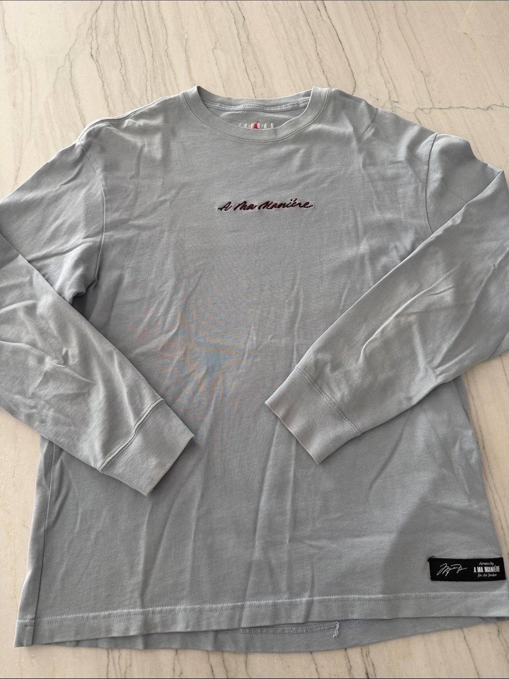 Rare! Jordan - A Ma Maniere - Light Blue Long Sleeve Crewneck T-shirt - Men’s M